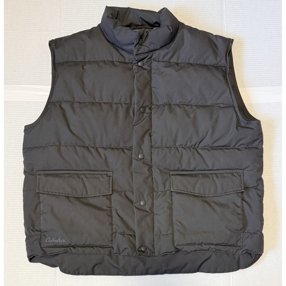 CABELAS - Men's Fleece Lined Premier Northern Goose Down Puffer Vest- X-Large XL